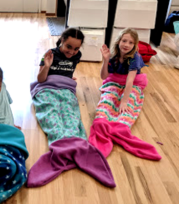Kid Made: Mermaid & Shark Tail Blankets