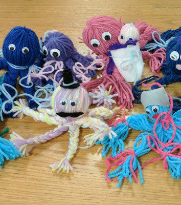 Kids Yarn Arts: Octopi & PomPom Animals
